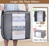 SLEEPING LAMB 120L Extra Large Blanket Storage Bags Breathable Clothes Storage Containers for King Comforter Bedding Pillow Sheet, Reinforced Hand...