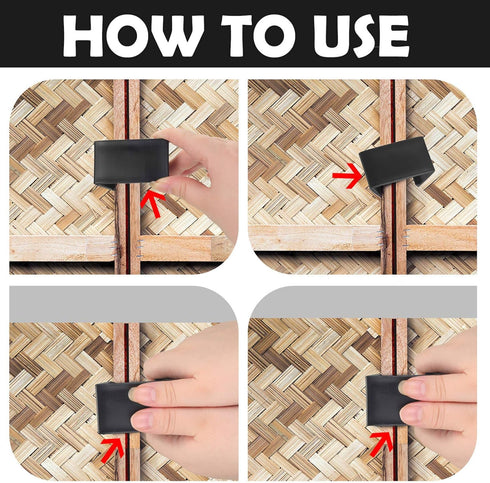 Blulu 16 Pieces Patio Furniture Clips Outdoor Furniture Sofa Clips 2.4 D x 1.4 W x 1.22 H Rattan Clamps Wicker Chair Fasteners, Connect The Sectio...