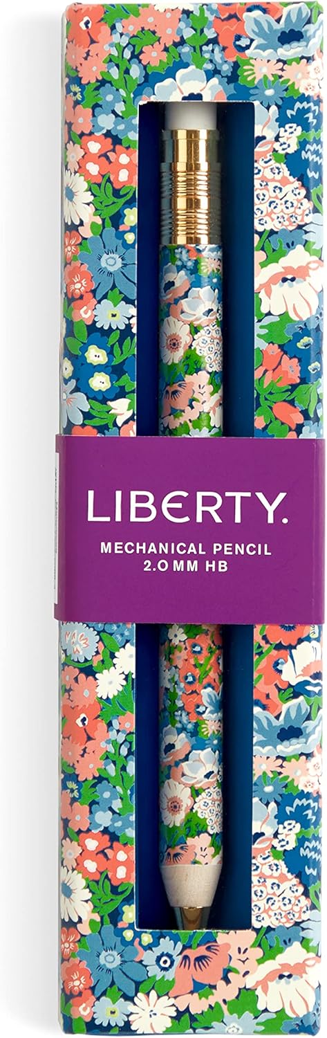 Galison Liberty Margaret Annie – Mechanical Pencil Featuring Hand Drawn Perennials From Margaret Annie Print with Refillable Lead and Eraser...