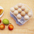 YOHA Clear Egg Storage Box Delicate 12 Girds Egg Dispenser Holder Case Refrigerator Crisper Camping Picnic Travel Portable Egg Carriage,Clear-12...