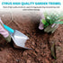 Garden Shovel Gardening Hand Trowel with Measurement Mark, Aluminum Alloy Garden Transplanting Shovel with Rubberized Handle, Rust Resistant Trowe...
