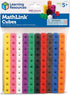 Learning Resources MathLink Cubes - Set of 100 Cubes, Ages 5+ Kindergarten, STEM Activities, Math Manipulatives, Homeschool Supplies, Teacher Supp...