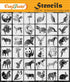 CrafTreat 36 Pieces Animal Stencil, Stencils for Painting on Wood, Elegant Stencils for Crafts, DIY Painting Stencils for Canvas, Reusable Stencil...
