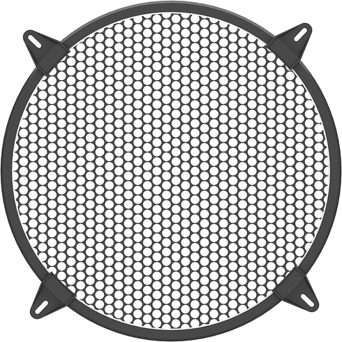 10 inch Speaker Grill, Blck Subwoofer Metal Steel Mesh Speaker Cover, Waffle Protector Guard, Decorative Car Audio Grille with 4 pcs Grills Clamps...