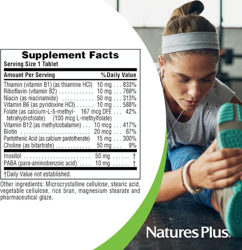 Nature's Plus - B-Complex W/Rice Bran, 90 tablets...