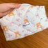 Cute Travel Makeup Bag, Cotton Quilted Small Cosmetic Bag Handmade, Bear Bow Patterns Coquette Aesthetic Floral Pouches Toiletry Brushes Pencil Or...