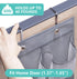 MISSLO Narrow Over The Door Shoe Organizer Door Hanger 12 Large Mesh Pockets Hanging Shoe Rack for Closet Door Cruise Ship Essential, Grey, 2 Pack...