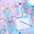 24 Pcs Marble Mini Notebooks with Ballpoint Pens Set Metal Crystal Diamond Pens Pretty Fancy Pens Gifts Marble Pocket Notepads Mini Journals Noteb...