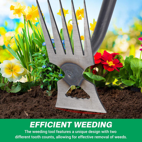 2Pcs Puller Tool, Gardening Hand Weeder Tools Remover tool, 2024 New Stainless Steel Uprooting Weeding Tool for Gardening Backyard Planting & Weed...