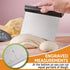 Spring Chef Dough Bench Scraper for Baking with Markings - Stainless Steel Kitchen Dough Cutter Tool with Bowl Pastry Scraper for Pizza, Bread, Pa...