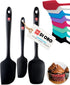 DI ORO Silicone Spatula Set - Rubber Kitchen Spatulas for Baking, Cooking, & Mixing - 600°F Heat-Resistant & BPA Free Silicone Scraper Spatulas fo...