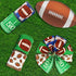 Football Wired Edge Ribbon, 20 Yards 2.5 Inch Sports Burlap Ribbon, Rolls Ball Pattern Ribbons, Green Brown Wired Ribbon for DIY Present Wrapping ...