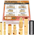 100 PCS RC Bullet Connectors 2mm 3.5mm 4mm Female Male Gold Banana Bullet Connector Plug with Heat Shrink Tube...