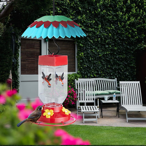 Baffle for Bird Feeder,Bird Feeder Cover Dome Weather Guard Protect Hummingbird Feeder Keep Nectar Pure, Shade Hanging Feeders from Rain/Sun/Snow/...