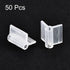 uxcell PE Grafting Clips 2.5mm for Garden Trellis Greenhouse Clear 50pcs...