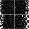 Set of Czech Glass Fire Polished Beads in Jet Black Color for Making Jewelry and Crafts - Different Sizes 3 mm, 4 mm, 6 mm, 8 mm. Total 275 Pieces...