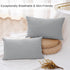 PHF 100% Cotton Waffle Weave Lumbar Pillow Cover 12" x 20", No Filling, 2 Pack Elegant Home Decorative Rectangle Throw Pillow Covers for Bed Couch...