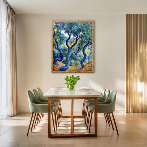 Posterizer 1 pcs-classic oil painting inspired art-wild swirling trees 1-Collectibles & Fine Art-Retro Art-Decor for Home & Office- unframed wall ...