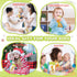 Baby Montessori Sensory Teething Toys for 3-6 6-12 Months, Food Grade Baby Teether, Newborn Infant Rattle Toys, Baby Shower Gifts, Learning Educat...