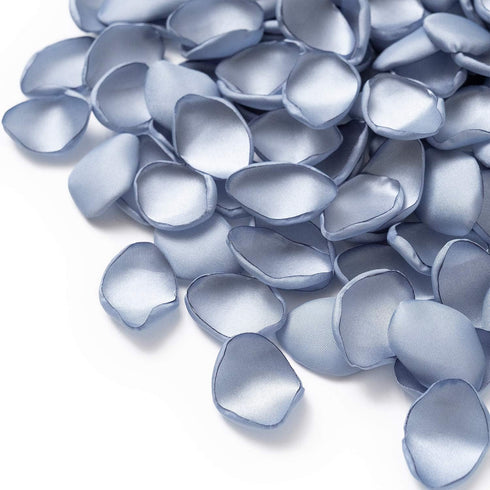 Ling's Moment Rose Petals, Silk Flower Petals for Wedding/Aisle/Flower Girl Baskets/Table Centerpiece Décor,etc.Dusty Blue Baby Blue 200pcs...
