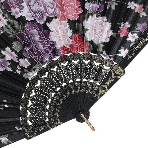 8 PCS Floral Hand Fans, Spanish Folding Hand Fan, Flower Dancing Fans,Summer Handheld Folding Fans Party Favors for Girls Women (8 Pack, Flower Pa...