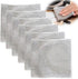 Multipurpose Wire Dishwashing Rag, 6PCS Non-Scratch Wire Dishcloth, Silver Wire Mesh Knit Cleaning Cloth for Wet and Dry, Steel Wire Dish Towel Fo...