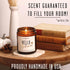 Fall Candles - 'Hello Autumn' Fall Candle w/Apple, Cinnamon & Nutmeg I Infused with Essential Oils I Autumn Fall Scented Candles I Cozy Cute Fall ...