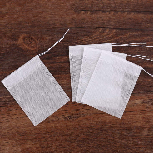 300 Pcs Drawstring Tea Filter Bags, Disposable Empty Cotton Filter Bags for Loose Tea ?3.94 x 3.15 inch?...