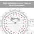 12 Inch Goniometer for Orthopaedic Use, 360 Degree Large Size Plastic Goniometer?Physical Therapy Angle Protractor Ruler for Knee Joints, Elbow, S...