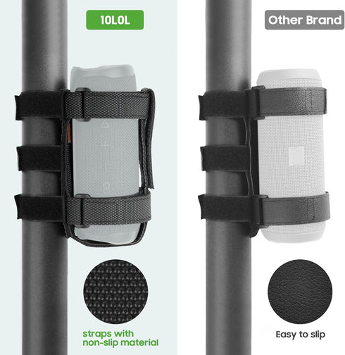 10L0L Upgraded Speaker Mount for Golf Cart Accessories, Adjustable Strap Fits Bluetooth Wireless Speaker Strap for Yamaha, EZGO, Club Car, Bicycle...