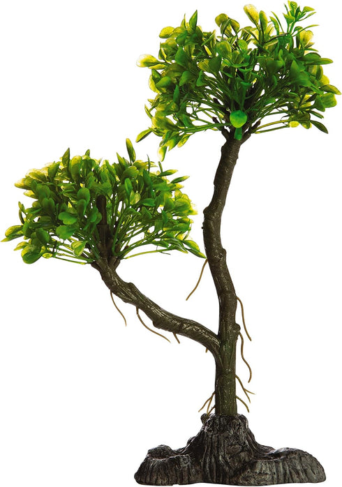 GloFish Mangrove Green Tree Plant Fluorescent Under Blue LED Light Aquarium Decor...