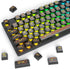 GTSP Retro Punk Style Pudding keycaps ASA Profile, 120-Keys PBT Keycaps Custom Keyboard Keycaps 75 Percent US Layouts for MX Switches Mechanical K...