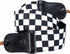 Padwa Lifestyle Black and White Plaid Camera Strap - 2" Wide Double Layer Cowhide Head,Cotton Camera Shoulder Straps,Grid Pattern Adjustable Camer...