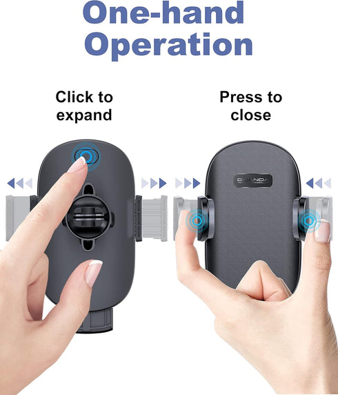 Universal Car Phone Holder Mount for Dashboard Windshield, Military Hands-Free Cell Phone Stand Automobile Cradles Truck Accessories Fit for All i...