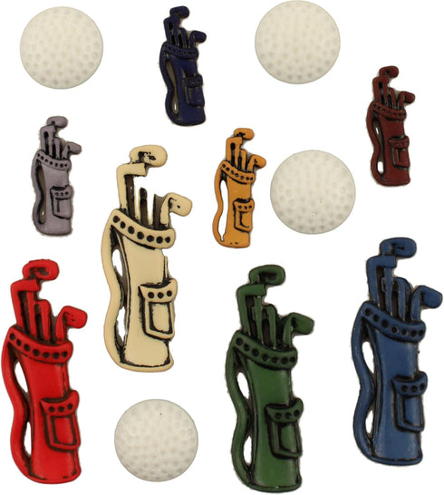 Buttons Galore 50+ Assorted Sports Buttons for Sewing & Crafts - Set of 6 Button Packs...