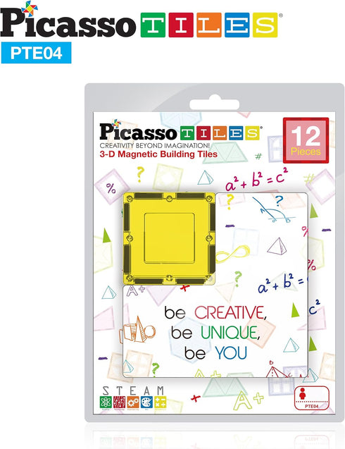 PicassoTiles Magnetic Building Block Set Magnet Tiles Construction Toy STEM Learning Kit Educational Playboards Pretend Play Stacking Blocks Child...