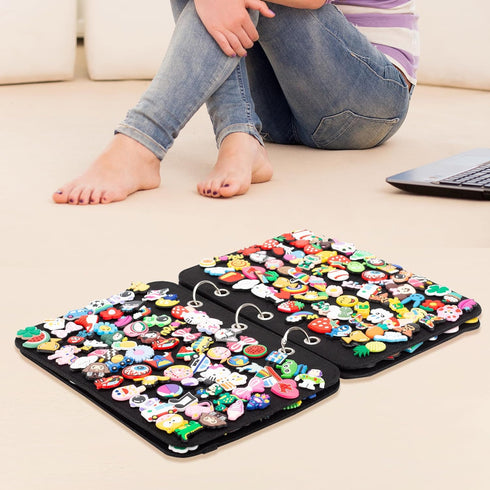 PACMAXI Shoe Charms Display Holder, Shoe Charm Organizer, Shoe Charm Collection Booklet (Not Include Any Accessories)...