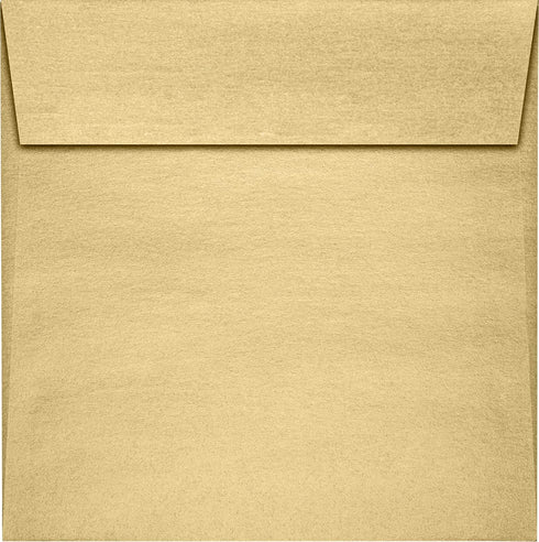 LUXPaper Square Invitation Envelopes | Peel & Press | 6" x 6" | Blonde Metallic | 81lb. Text | 50 Qty...