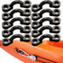 Kayak Pad Eye Kit, 10PCS Nylon Bungee Deck Loops Tie Down Pad Eye with 20 Screws for Boat Kayak Deck Rigging Kit...