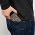 Buckle-Down Men's Disney Wallet, Bifold, Nerdy Mickey Mouse 3 Pose Stripe Gray, Vegan Leather, Multicolor, Standard Size...