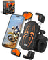 HENMI Bicycle Cell Phone Holder,Motorcycle Phone Mount,One Hand Operation Bicycle Handlebar Cell Phone Holder, 360° Rotatable Cell Phone Holder fo...