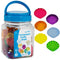 edxeducation-13841 Tactile Shells - Set of 72 - Translucent - 6 Textures and Colors - Ages 18m+ - Explore STEM concepts via Light Panels and Senso...