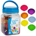 edxeducation-13841 Tactile Shells - Set of 72 - Translucent - 6 Textures and Colors - Ages 18m+ - Explore STEM concepts via Light Panels and Senso...