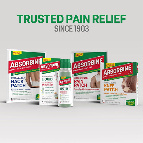 Absorbine Jr. Extra Strength Pain Relieving Liquid, Liquid Pain Reliever, Pain Relief for Joint, Arthritis, Nerve Pain and Muscle Soreness Relief,...