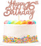 Unimall Rose Gold Glitter 16th Happy Birthday Cake Topper Boys Girls Food Picks for Celebrating Sixteen Years Old Birthday Anniversary Party Decor...