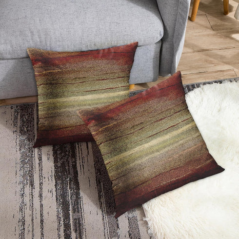 Emvency Set of 2 Throw Pillow Cover Western Tribal Geometric Brown Southwest Decorative Pillow Case Home Decor Square 18 x 18 Inch Pillowcase...