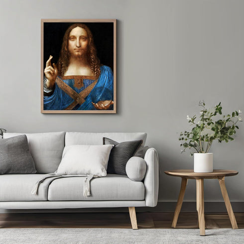 Posterizer 1 pcs-Leonardo da Vinci's Salvator Mundi painting poster-Religious Posters-Gifts for Christians -Decor for Church, Sunday School Classr...