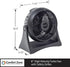 Comfort Zone Table Fan, 8 inch, 3 Speed, Personal Fan, Electric, Wall Mountable, 180 Degree Adjustable Tilt, Tabletop Fan, Desk Fan, Airflow 7.91 ...