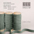 Vitalizart Dusty Green Velvet Ribbon Set 3/8" x 15Yd Wooden Spool Fabric Trim Eco-Friendly 3 Rolls * 5Yd for Christmas Wreath Decoration Handmade ...