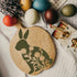 Easter Rabbit Stencil for Painting 11.8x11.8" Happy Spring Flower Wall Stencils Washable Plastic Bunny Rabbit Drawing Stencils Painting Templates ...